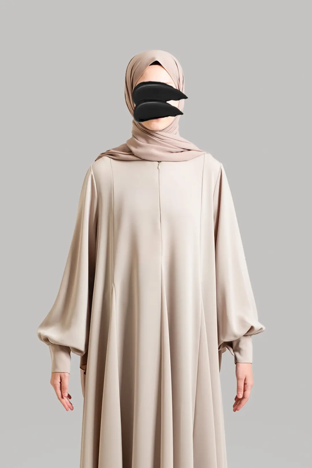 Prenses Model Kloş Ferace Taş 3