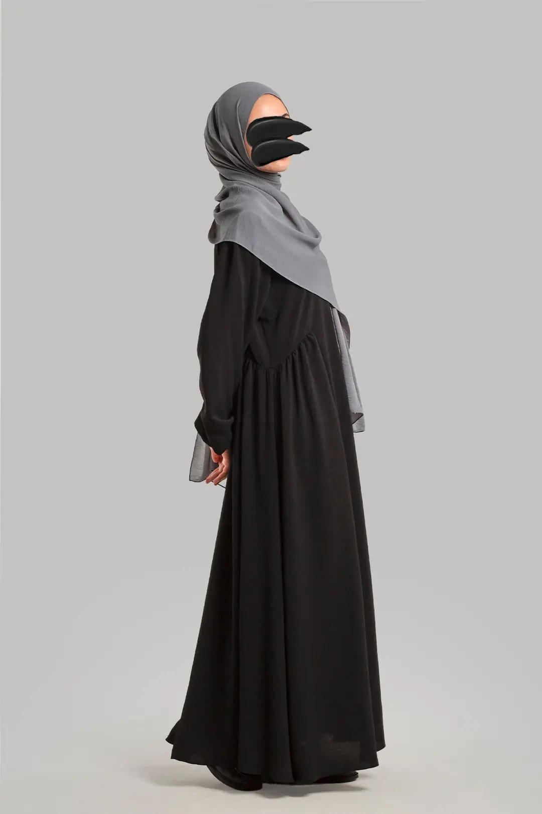 Black Ayrobin Dress with Yoke 3