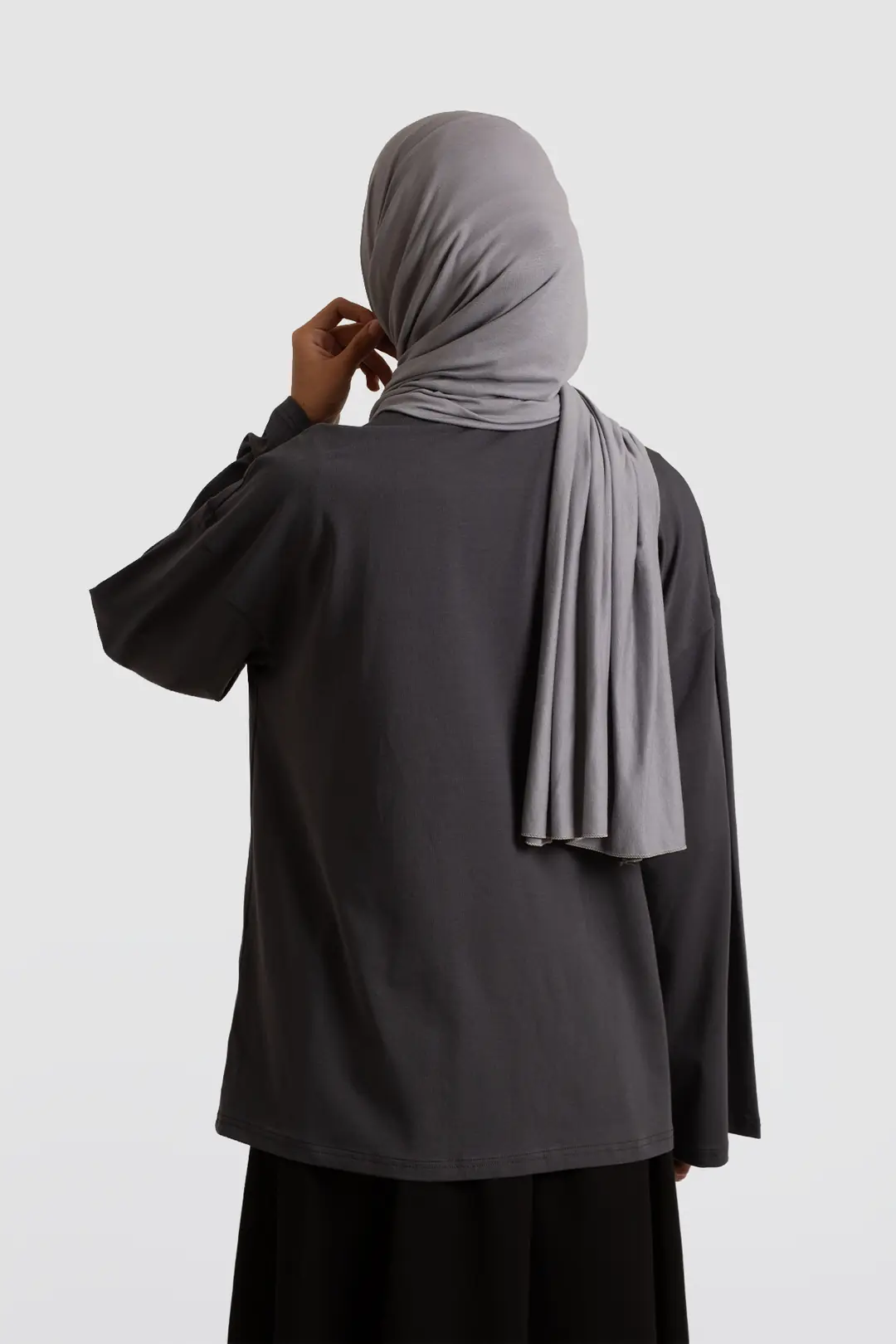 Basic Uzun Kollu Tişört Füme 3