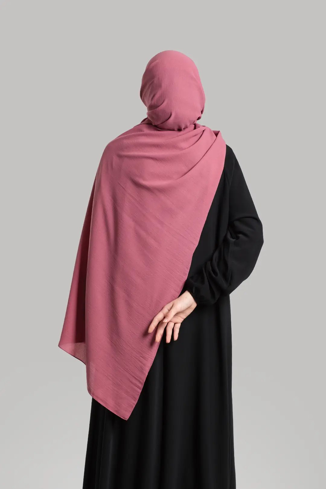 Cazz Crepe Large Size Shawl Dark Pink 6