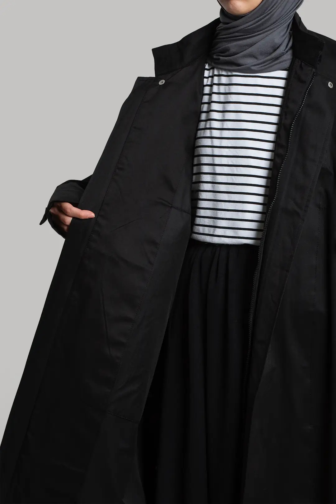 Parka Yağmurluk Siyah 5