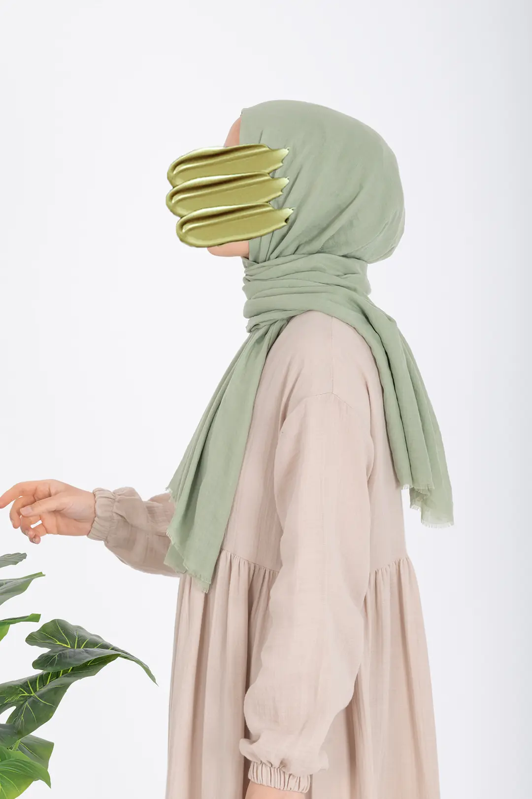 Soft Cotton Scarf Mint 3