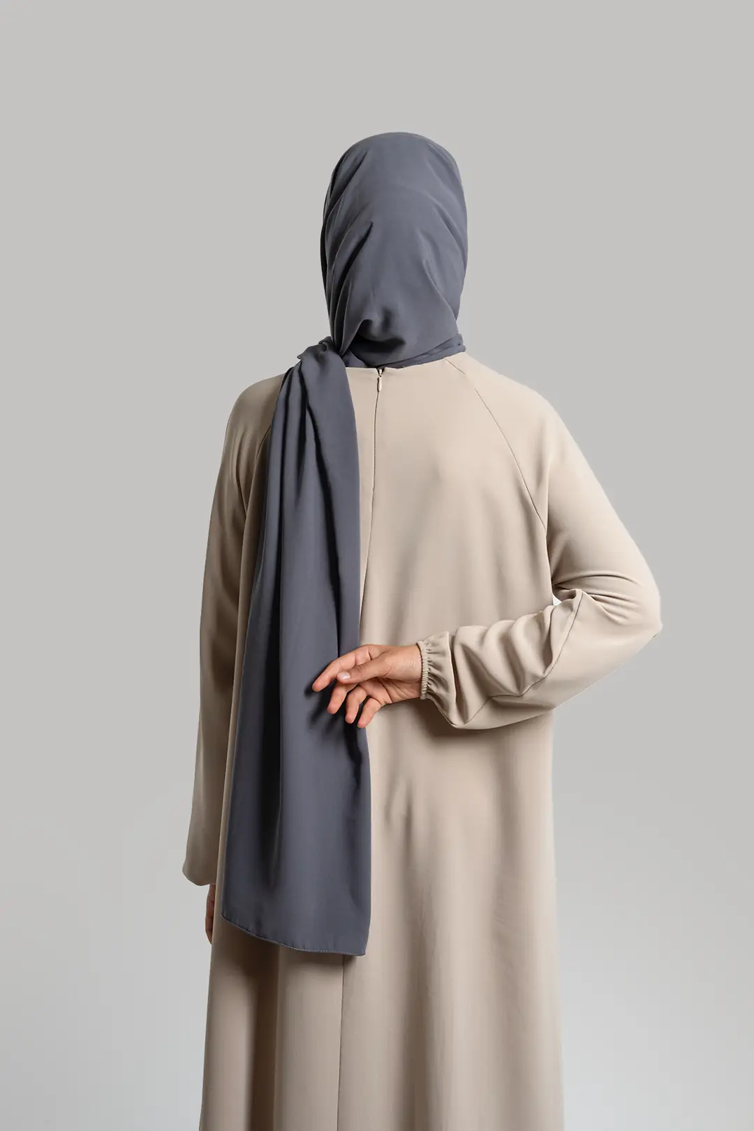 Medine İpeği Soft Şal Gri 3