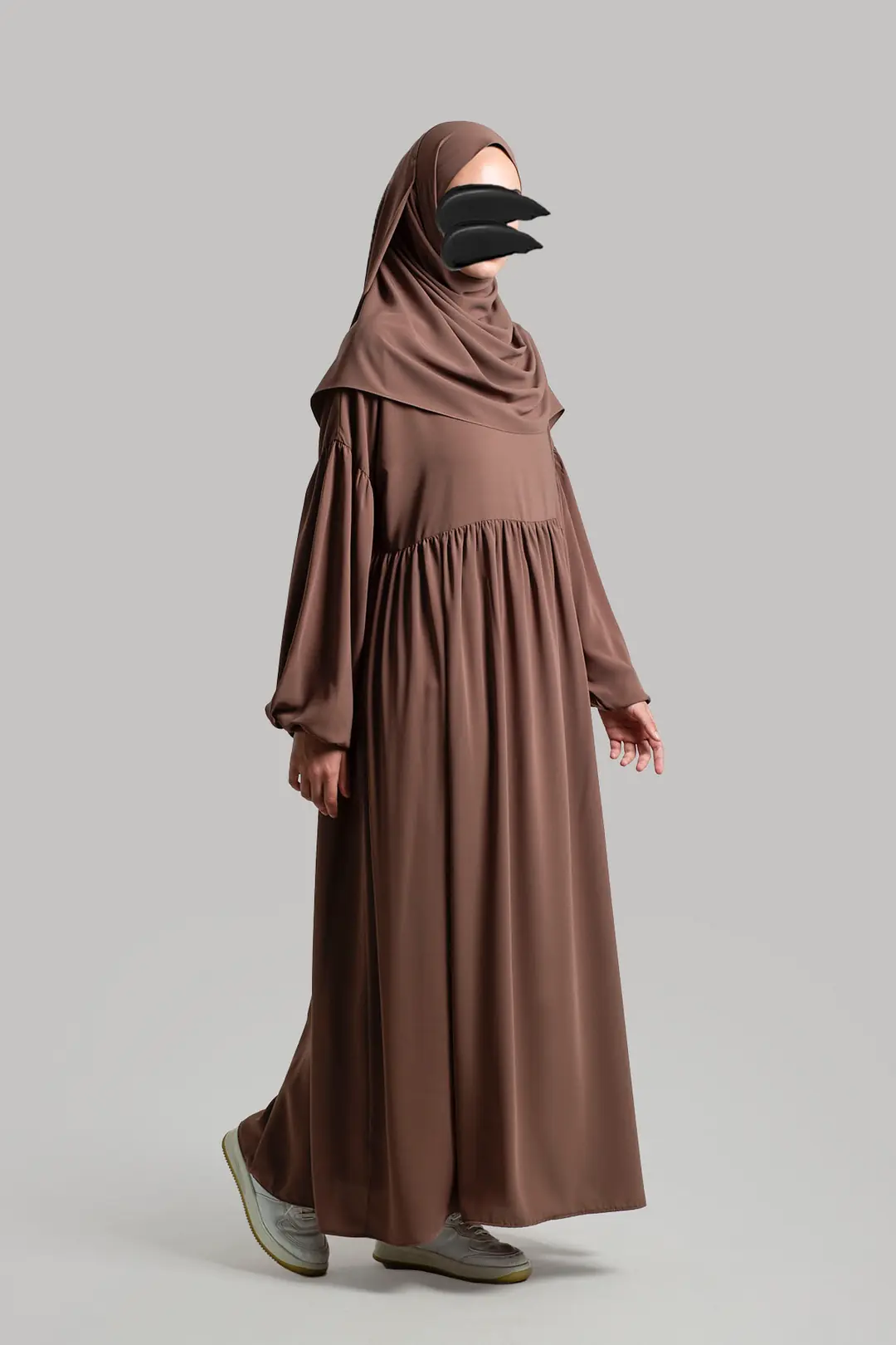 Hijab Dress/Abayas Light Brown 4
