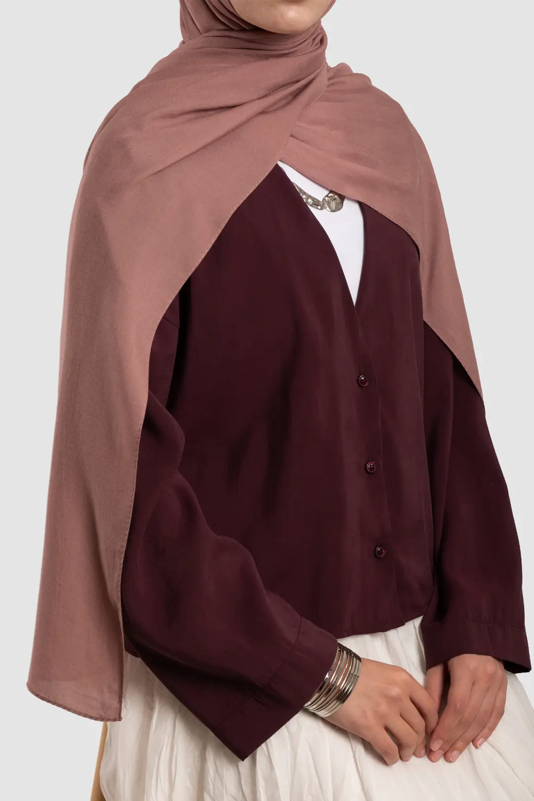 Soft Viskon Şal Pembe 7