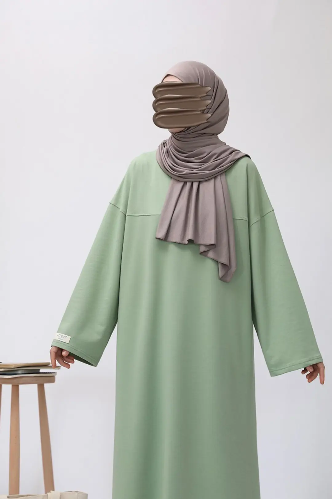 Genç Sweat Elbise Yonca Yeşil 6