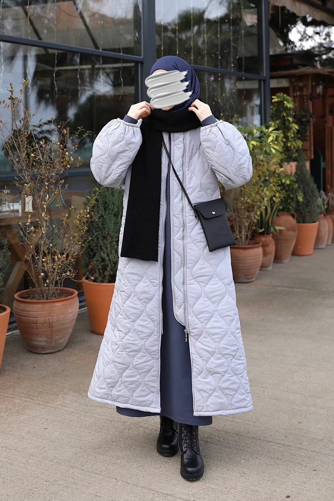 Drop Quilted Jacket - Grey
