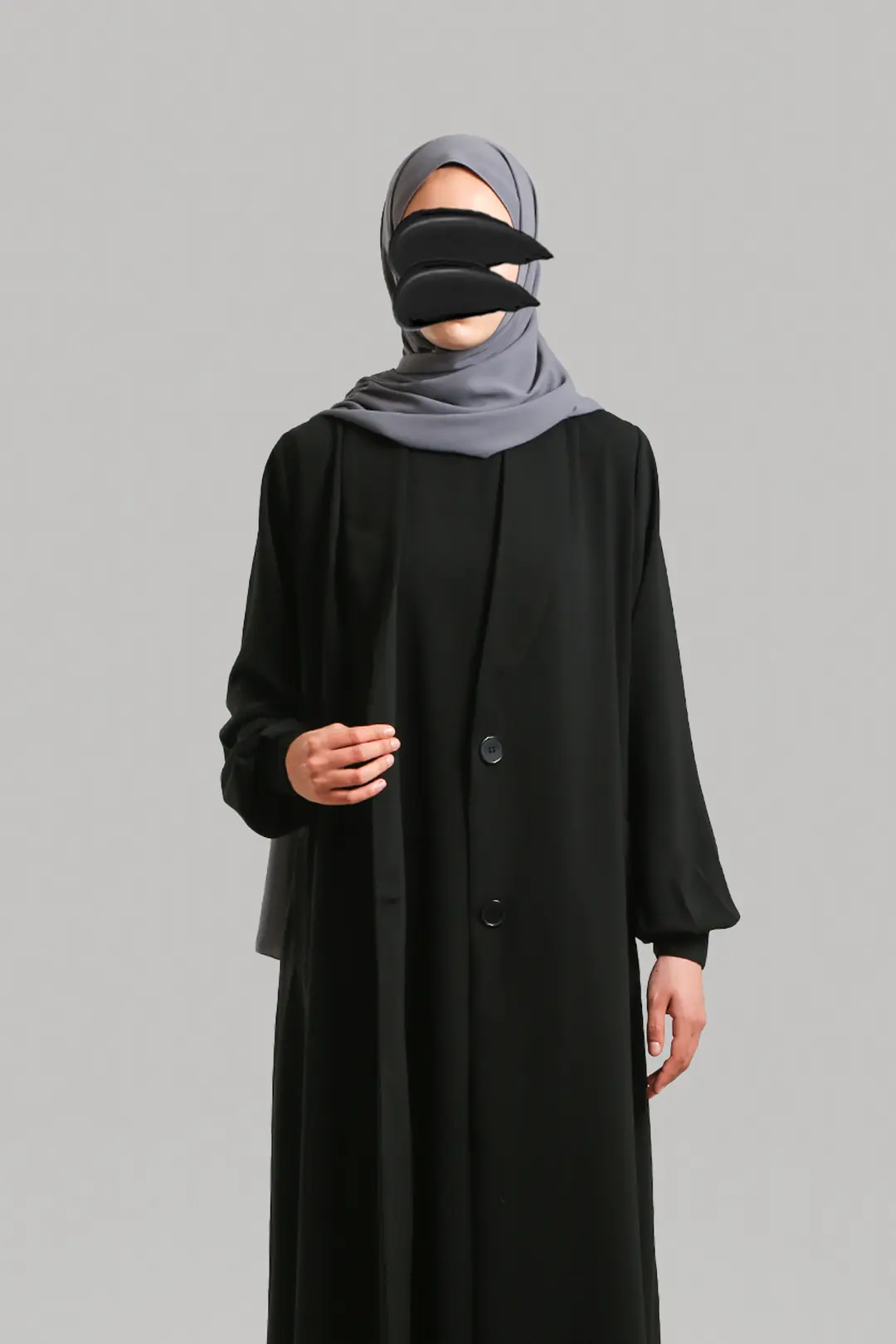 Meyra Abaya Set Black