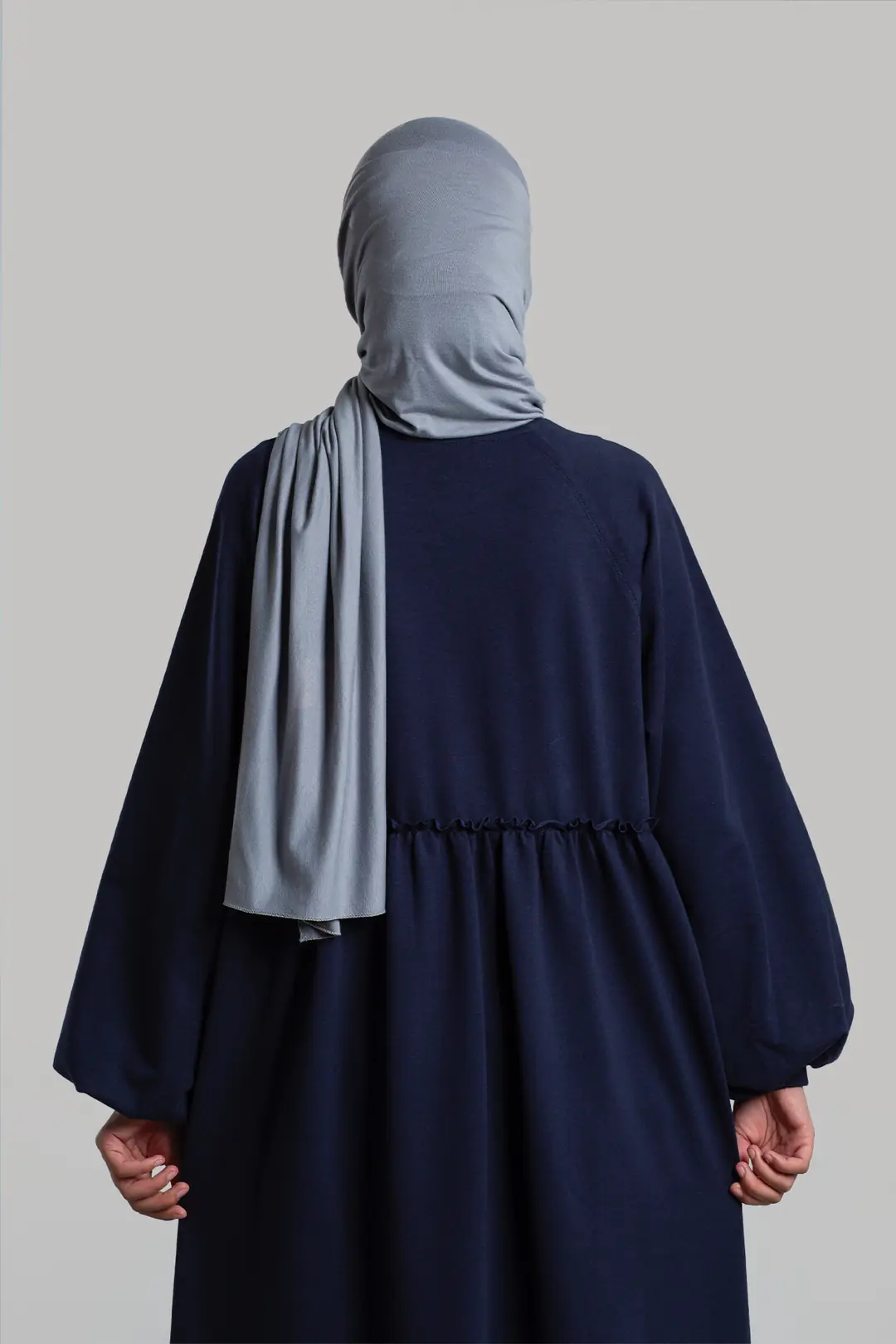 Oversize Sweat Elbise Lacivert 4