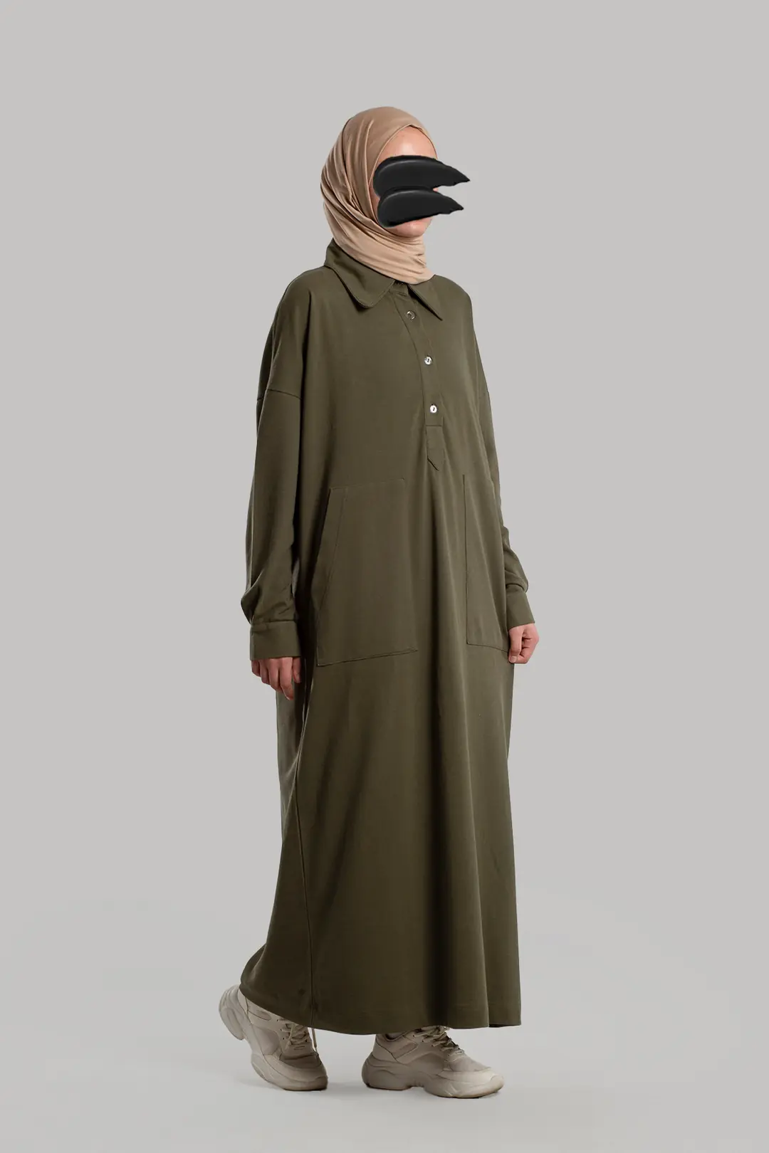 Lacoste Sweat Dress Khaki 6