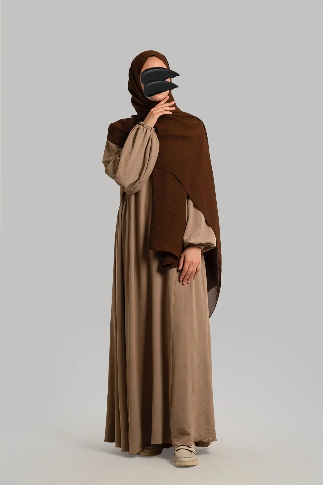 Yoke-style Ayrobin Dress, Mink 8