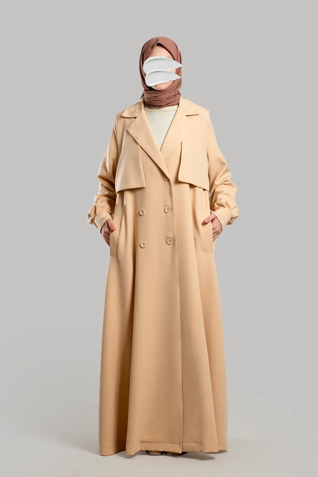 Trench Coat, Ferace, Stone 6