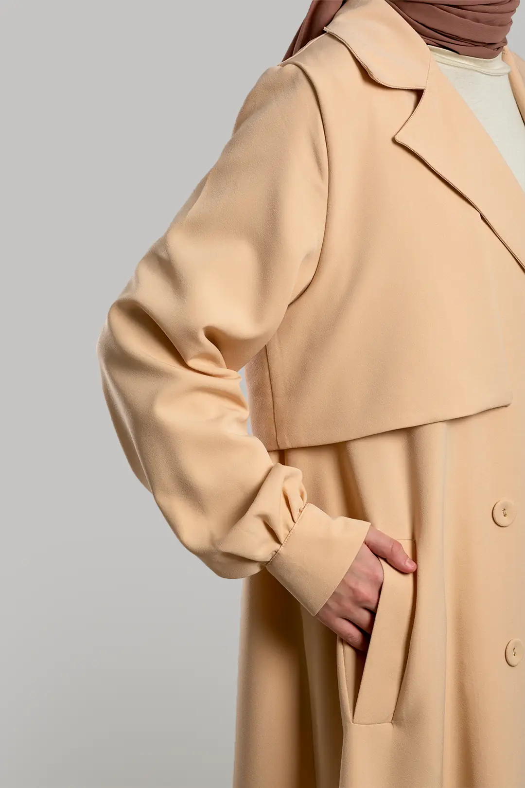 Trench Coat, Ferace, Stone 7