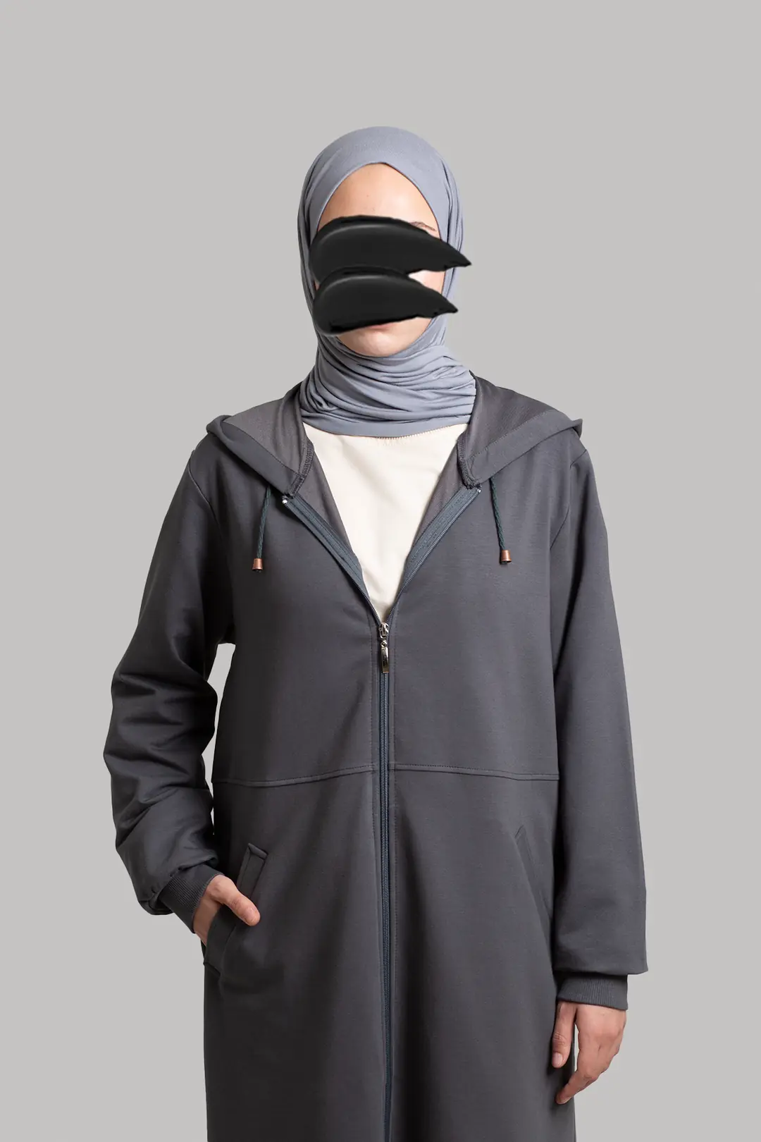 Zip-up Sports Jacket Smoke Grey