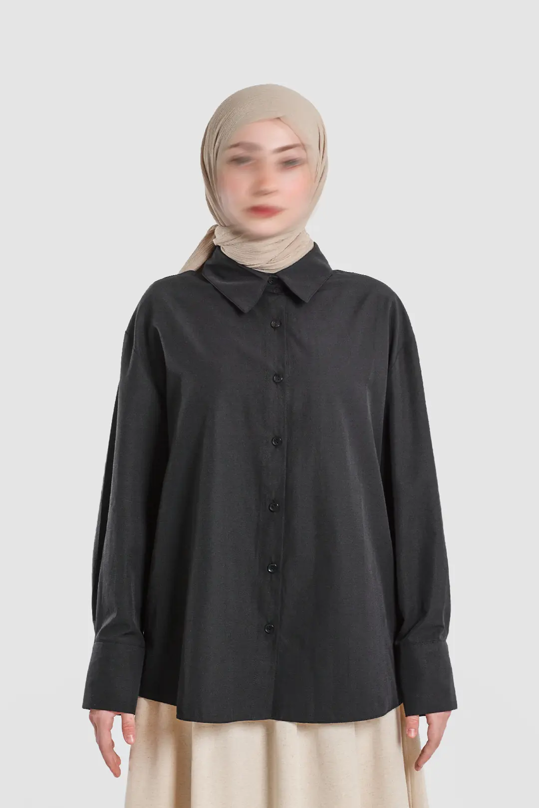 Basic Hijab Shirt Black