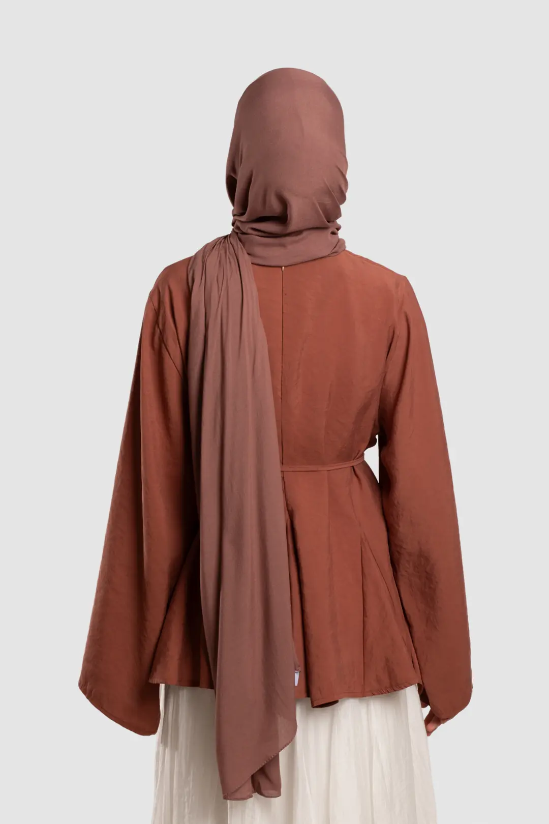 Gode ​​Detailed Modal Blouse in Terracotta 3