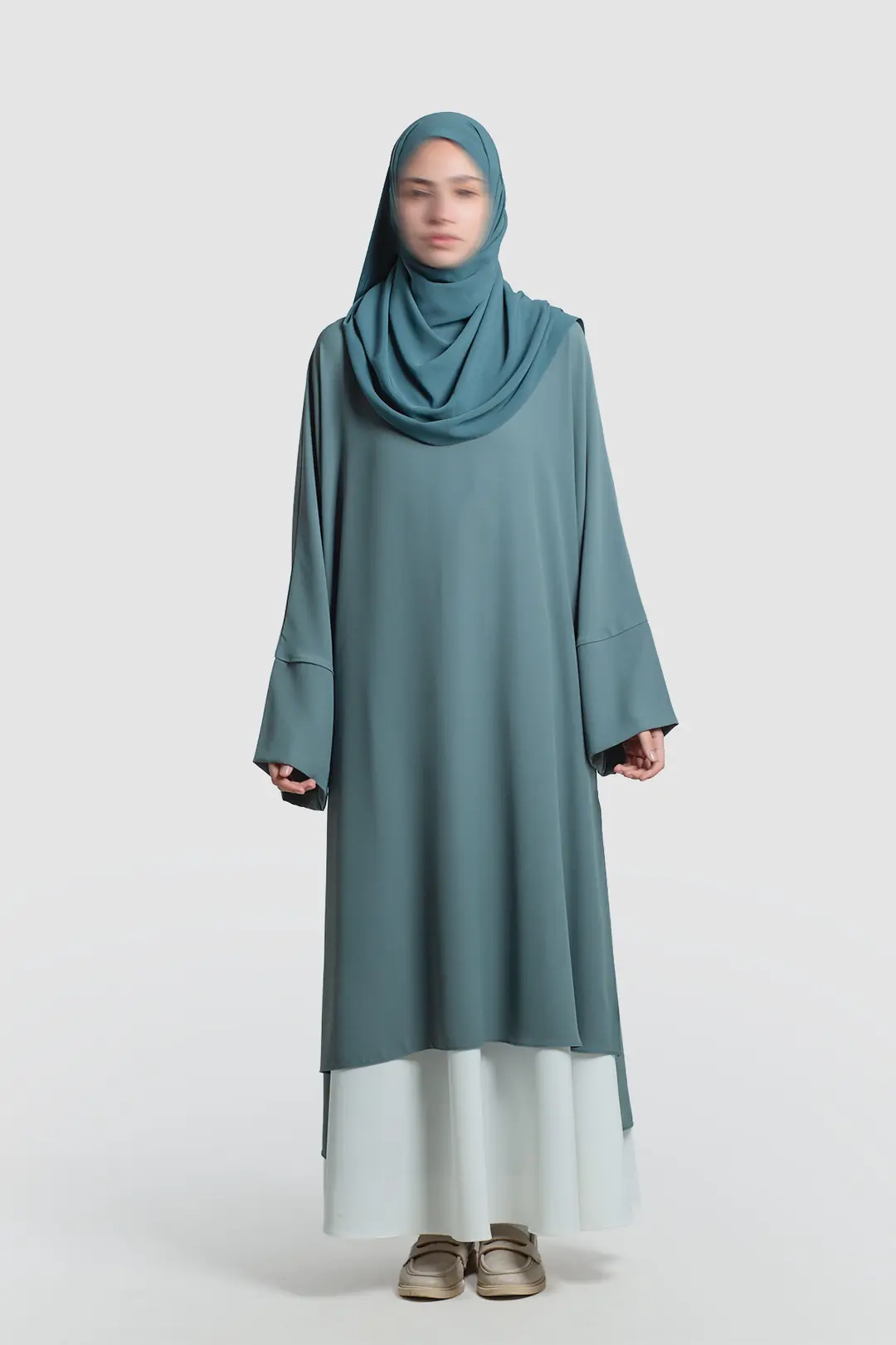 Sofya Krep Dökümlü Tunik Mint 3