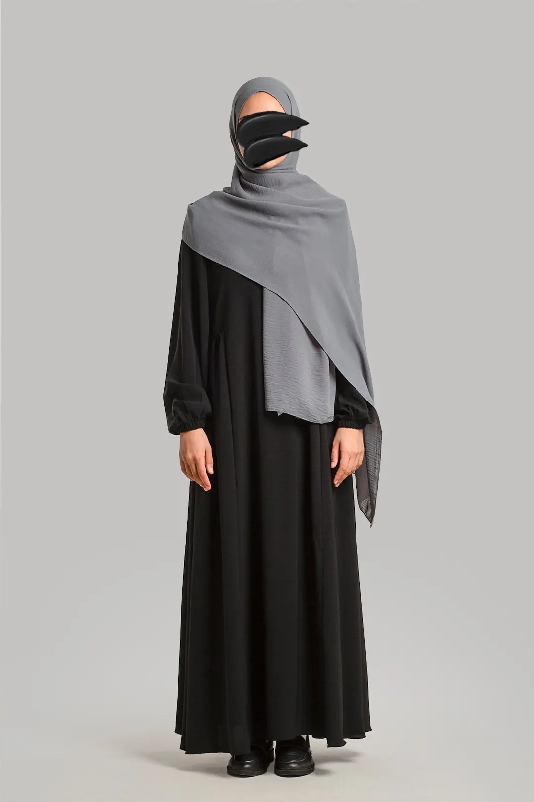 Black Ayrobin Dress with Yoke 10