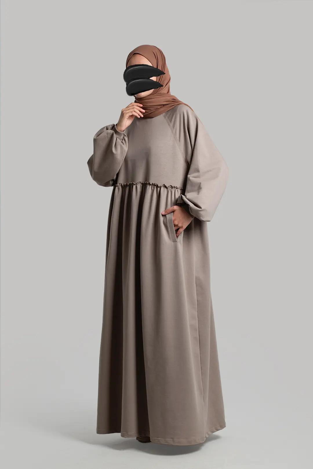 Oversize Sweat Elbise Vizon 5