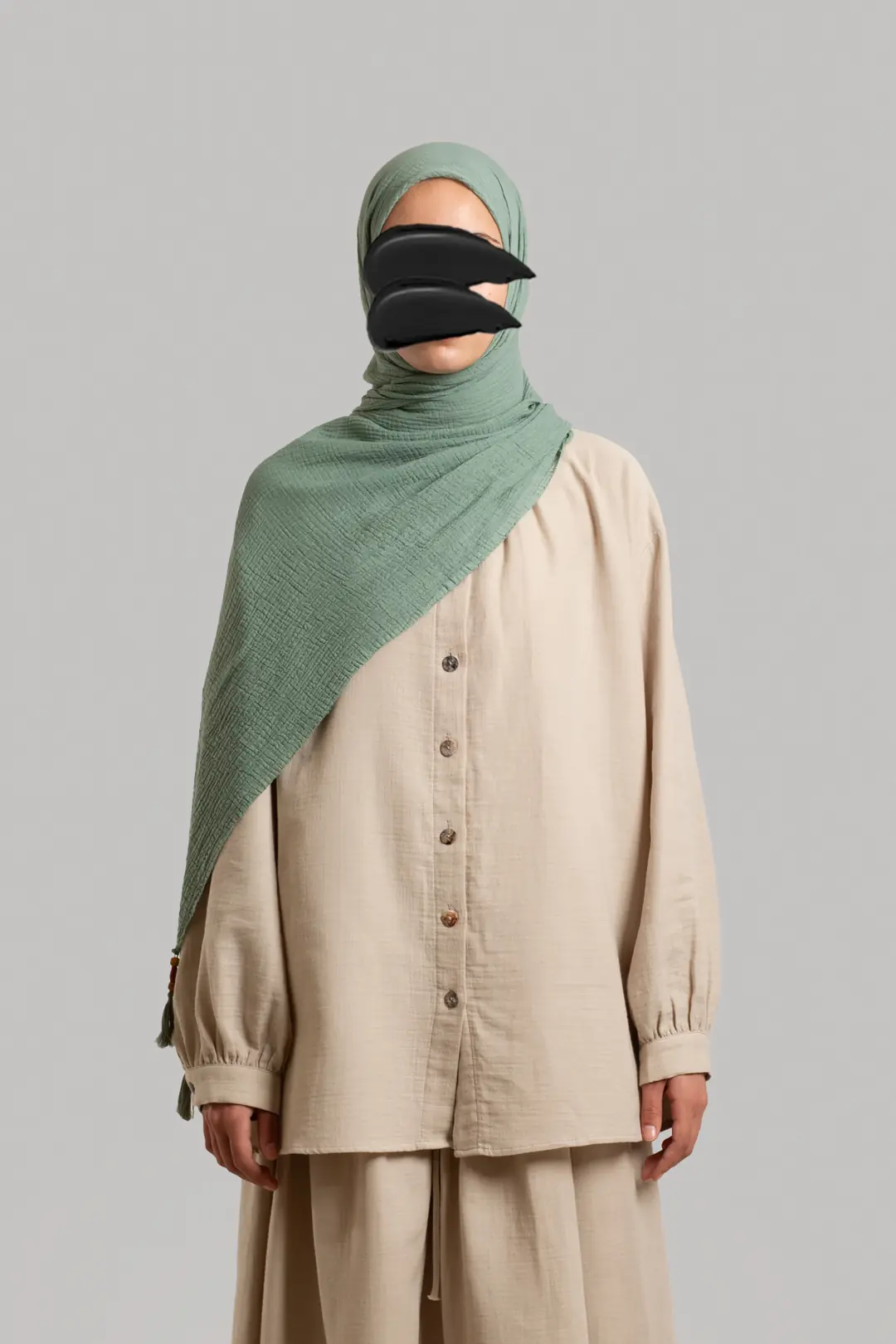 Soft Müslin Şal Mint 3