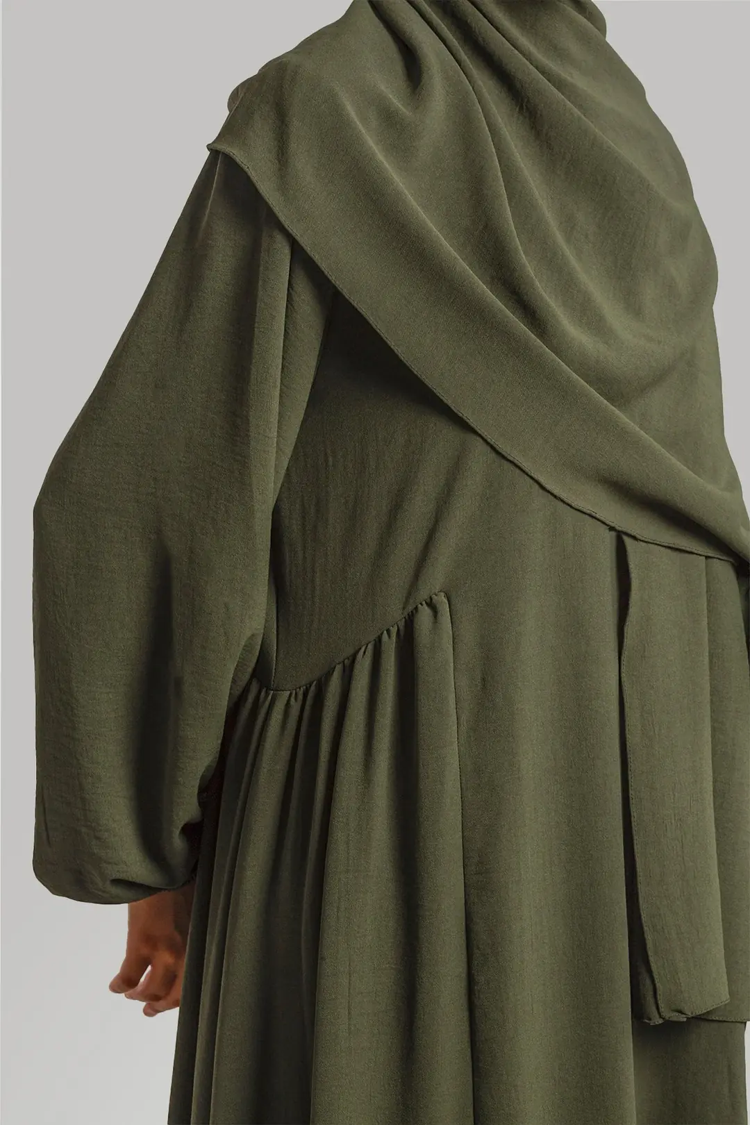 Ayrobin Dress with Yoke, Khaki 5