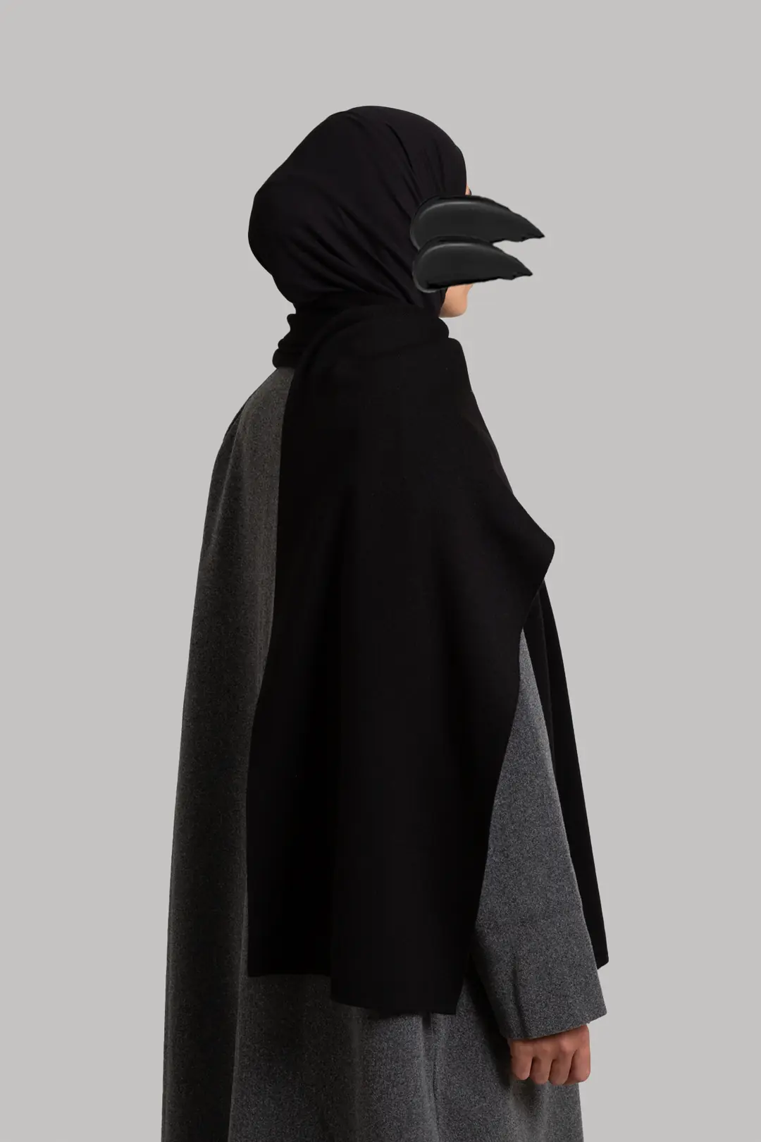 Yumuşak Dokulu Atkı Siyah 6