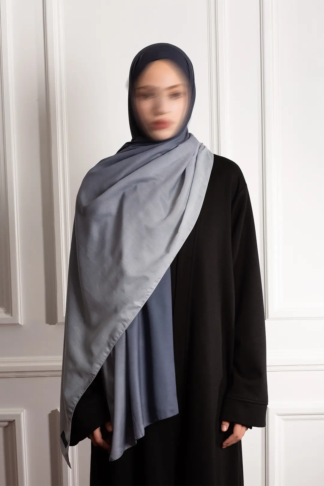 Degrade Soft Shawl Navy Blue