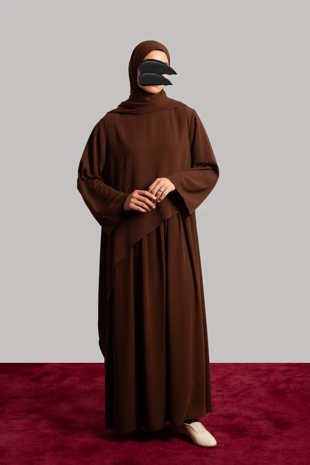 Hira Jile Two-Piece Set, Dark Brown 5