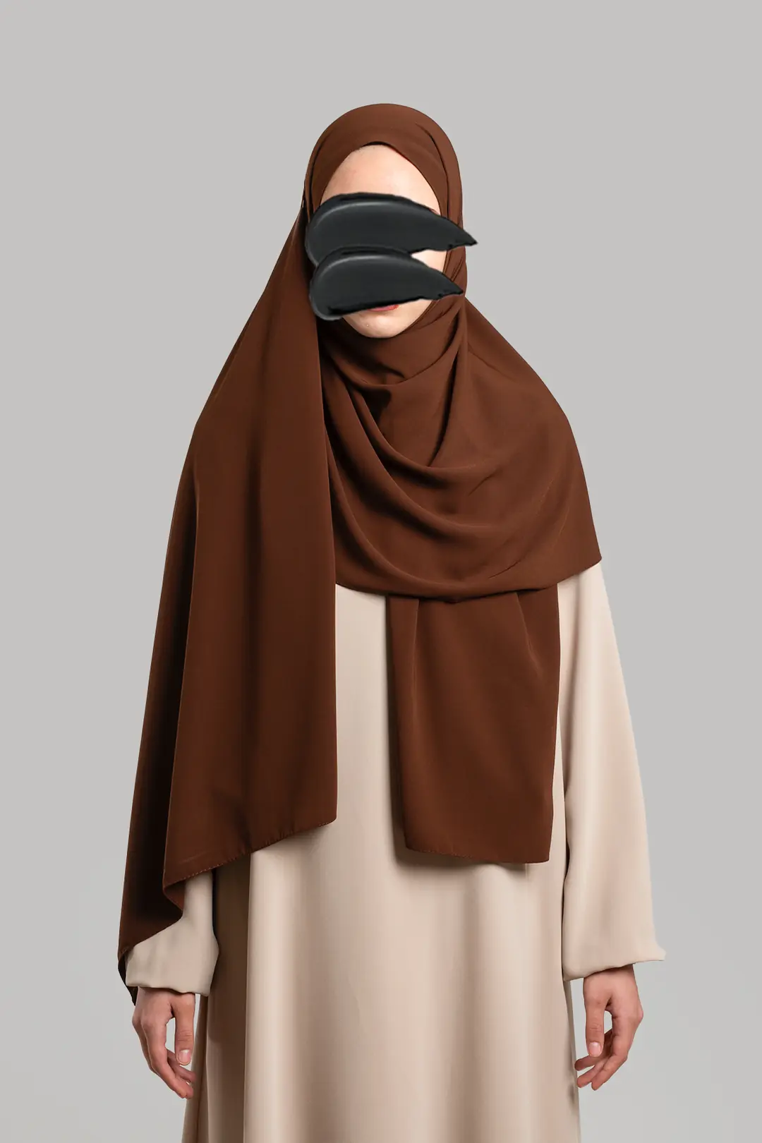 Medina Silk Soft Shawl, Dark Brown