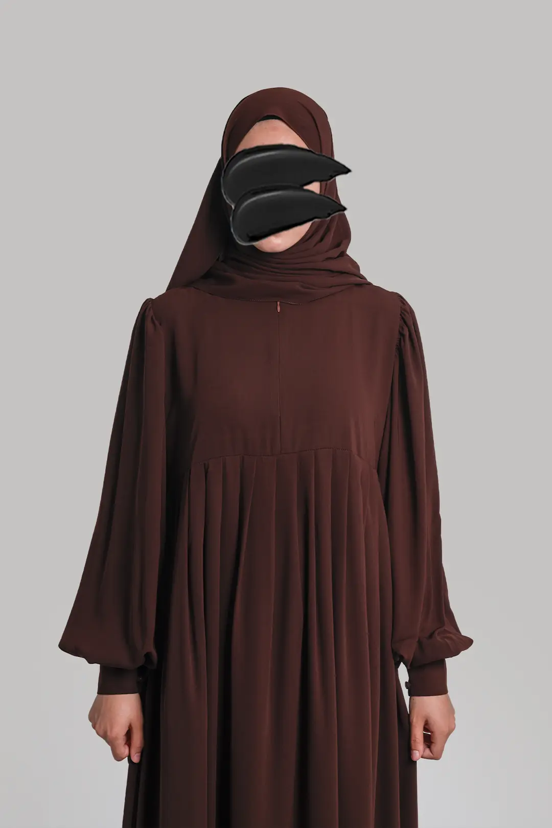 Melisa Pleated Dress Dark Brown 6