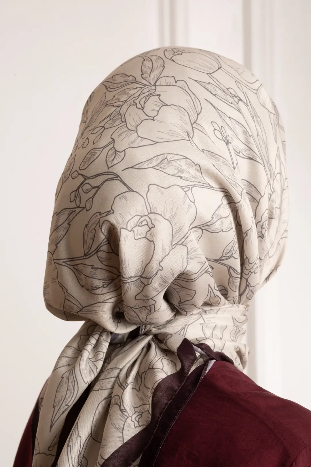 Soft Bloom Desenli Soft Eşarp Taş 3