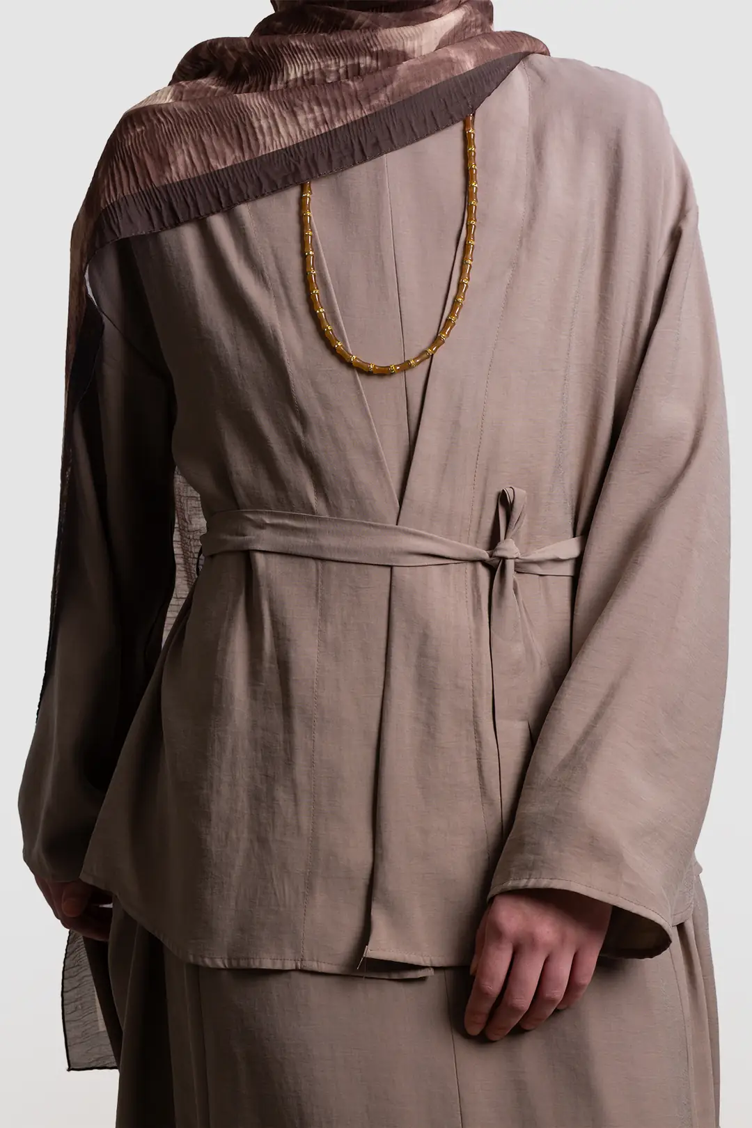 Modal Kimono Jile Elbise Takım Taş 9
