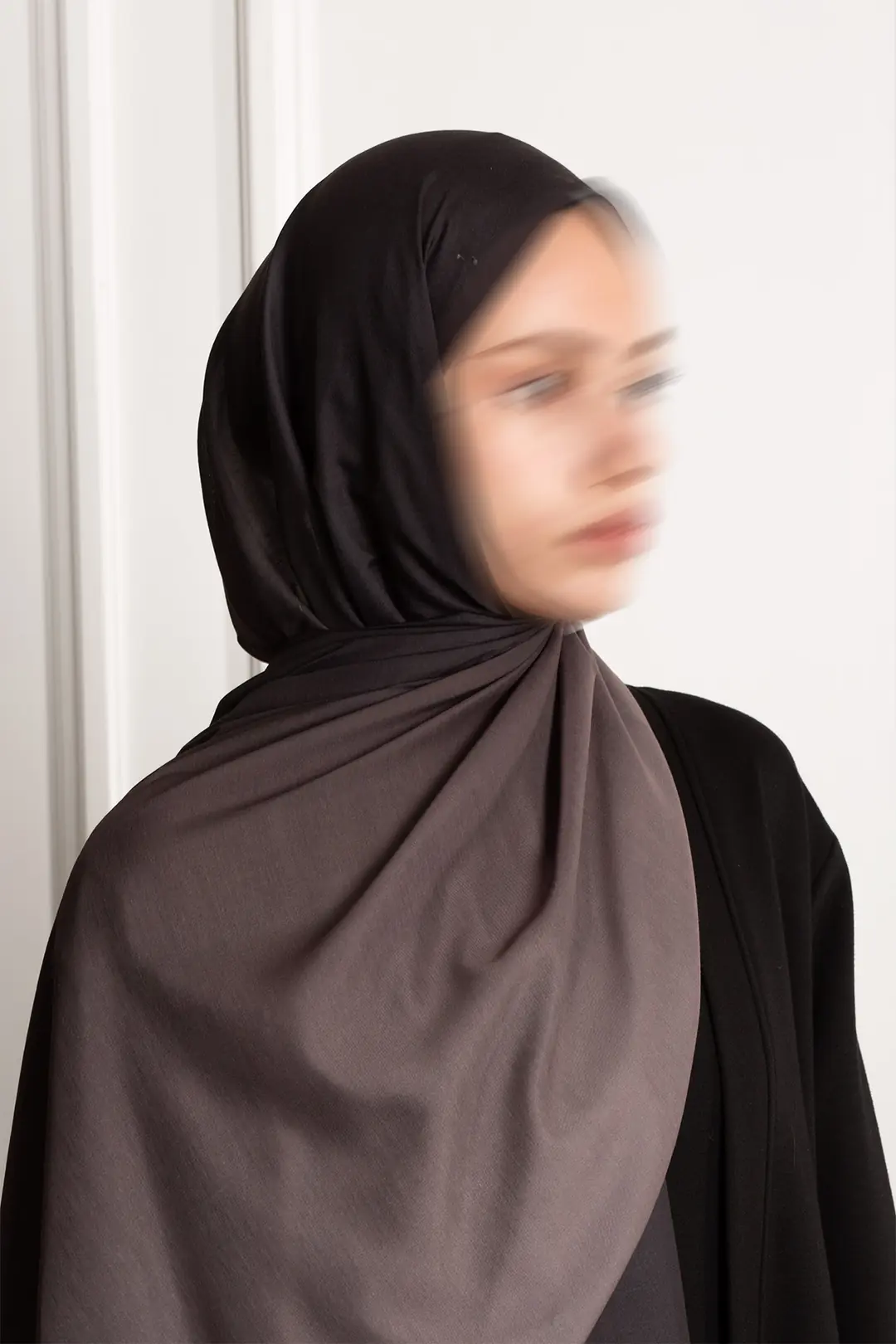 Degrade Soft Şal Antrasit 4