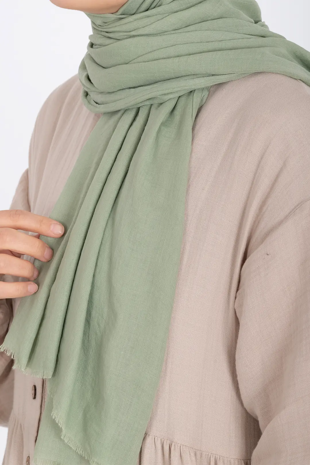 Soft Cotton Scarf Mint 4