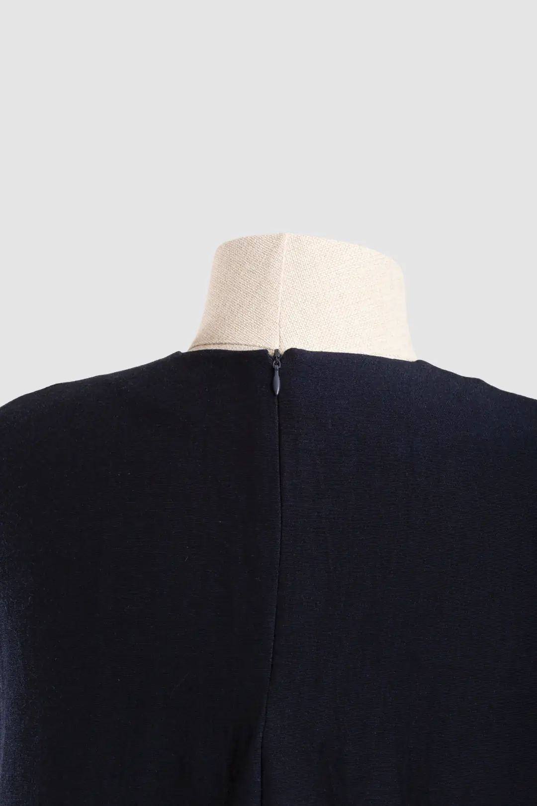 Linen Sleeveless Blouse Navy Blue 4