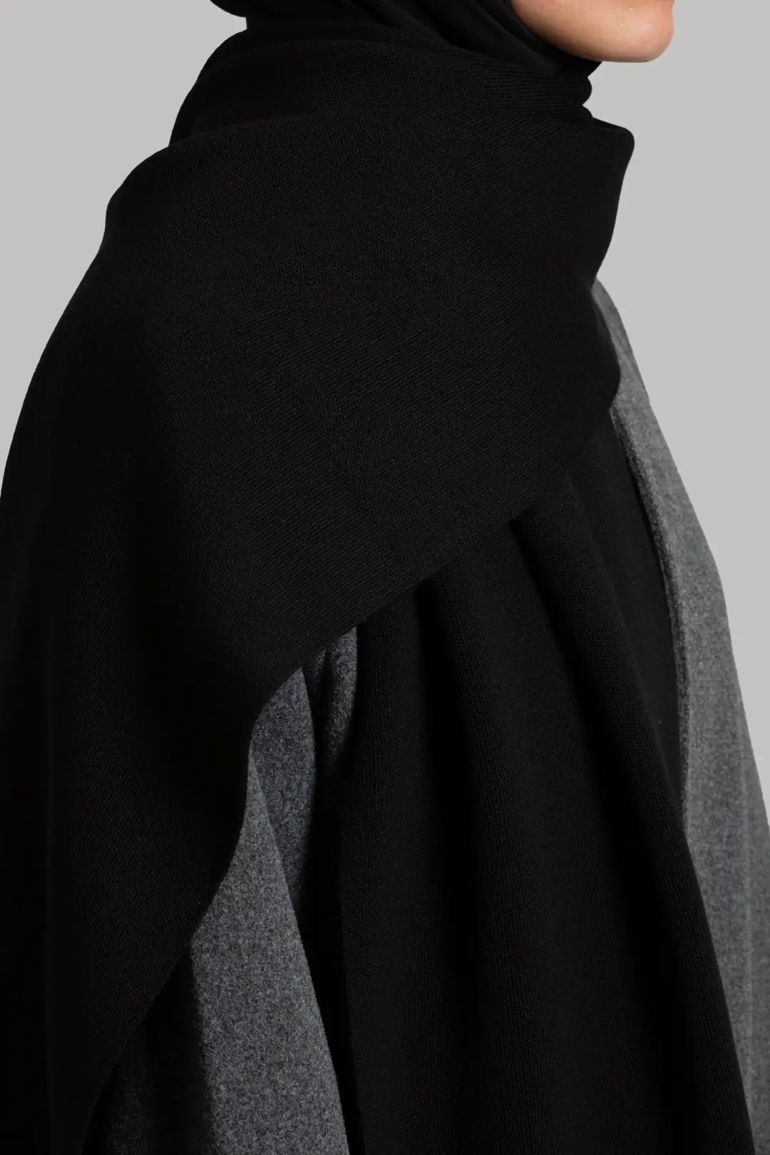 Yumuşak Dokulu Atkı Siyah 5