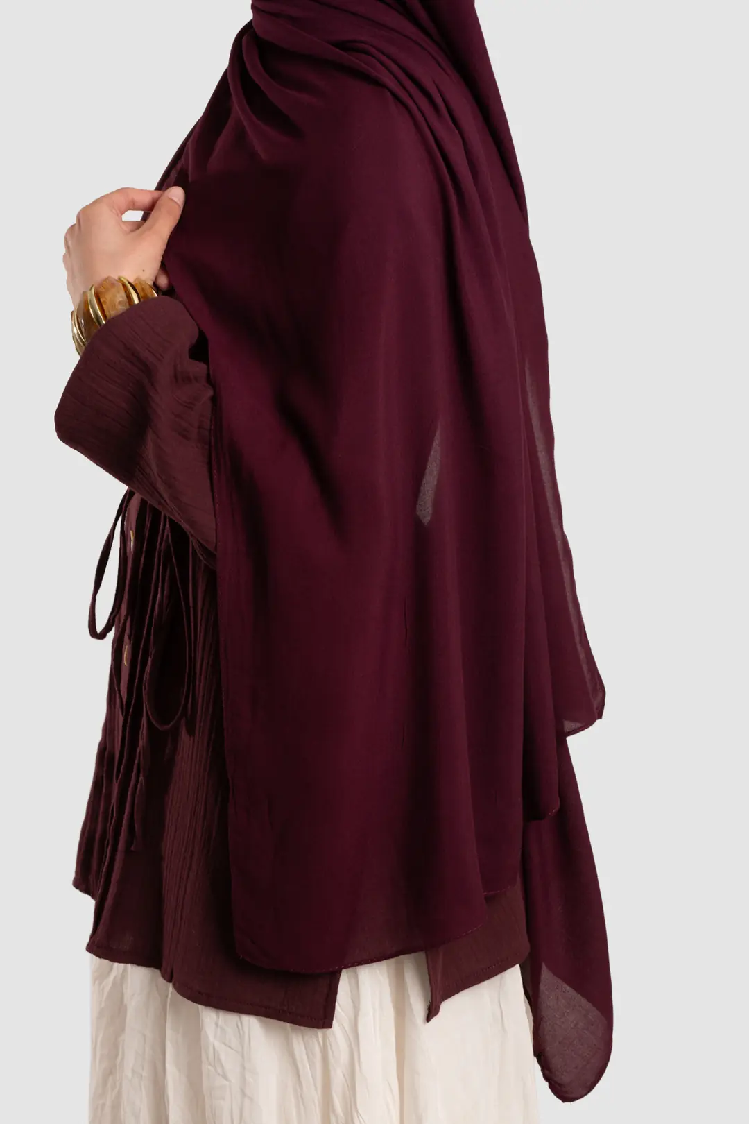 Soft Viskon Şal Bordo 8