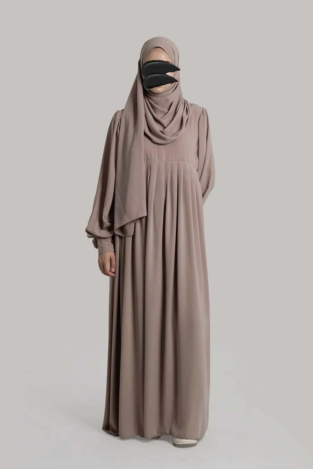 Melissa Pleated Dress Latte