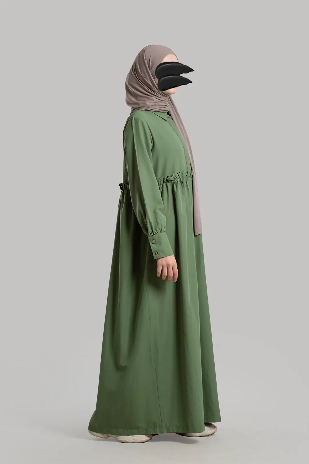 Poplin Hijab Dress Mint 4