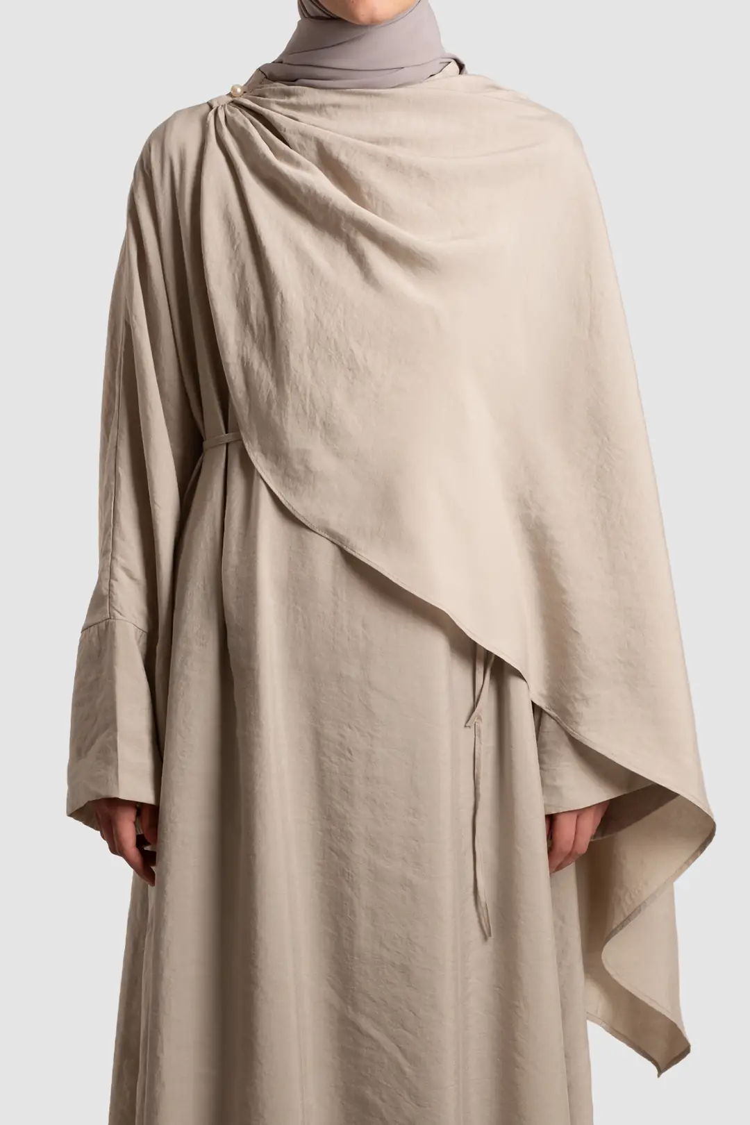 Tak Çıkar Pelerinli Abaya Taş 6