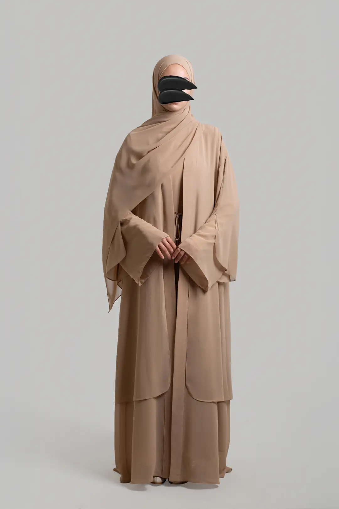 Dubai Abaya Set Stone