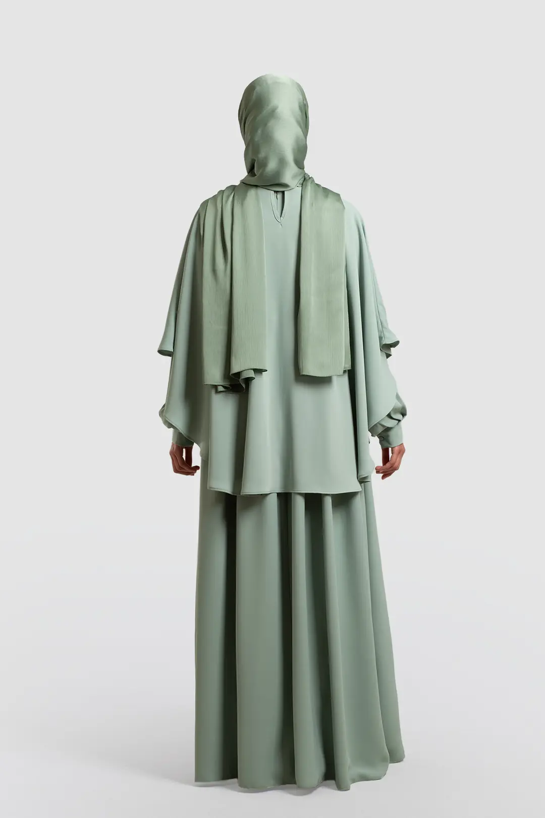 Cape Abaya Soft Green 6