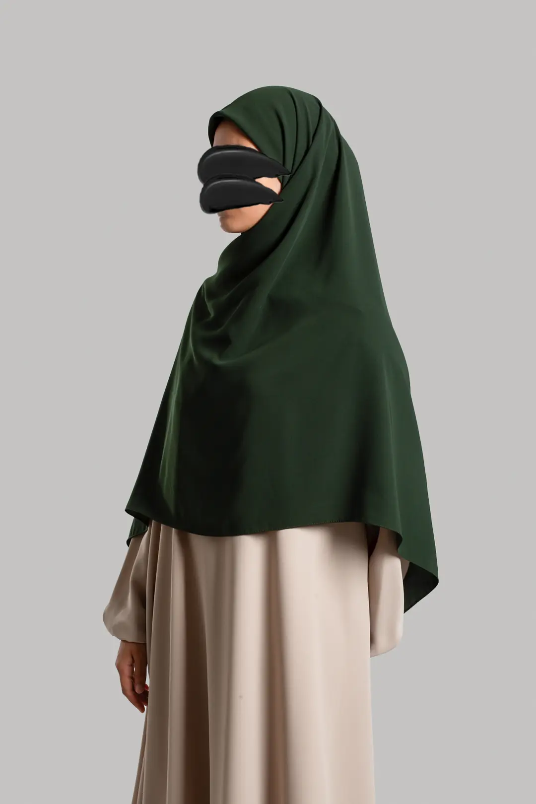 Medina Silk Scarf Khaki 3