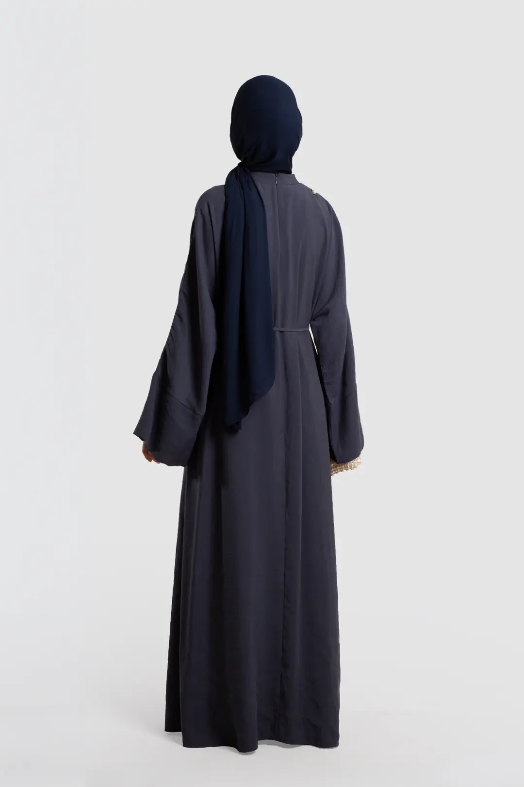 Tak Çıkar Pelerinli Abaya İndigo 5