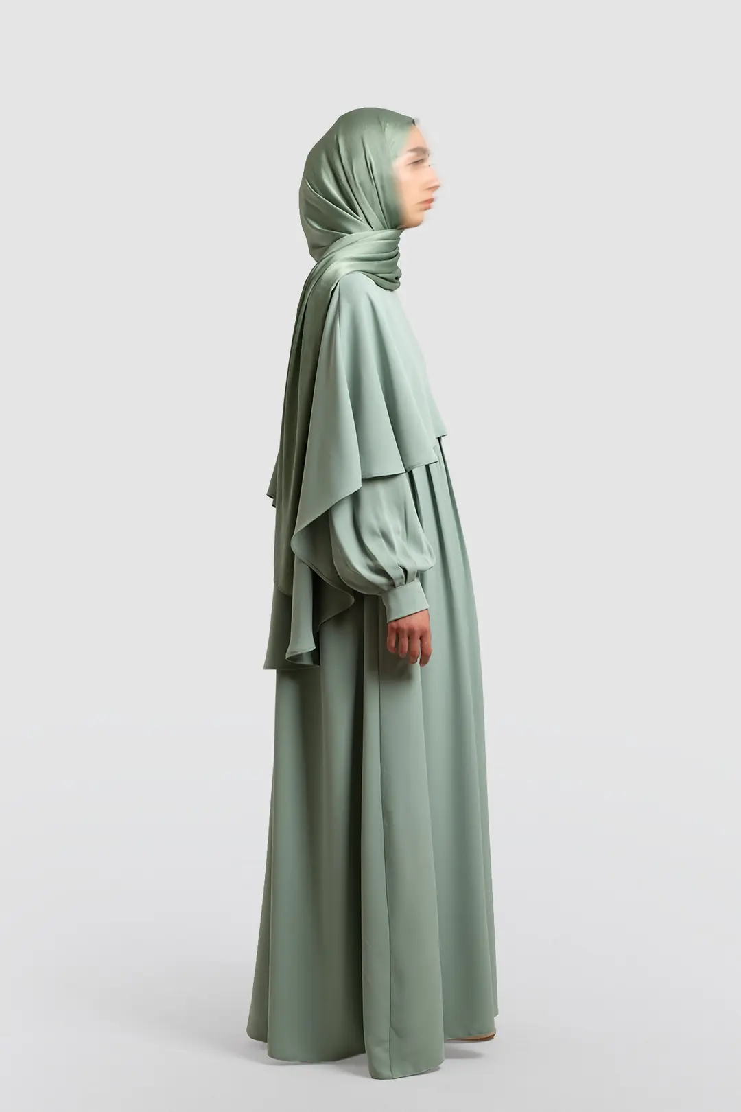 Cape Abaya Soft Green 4