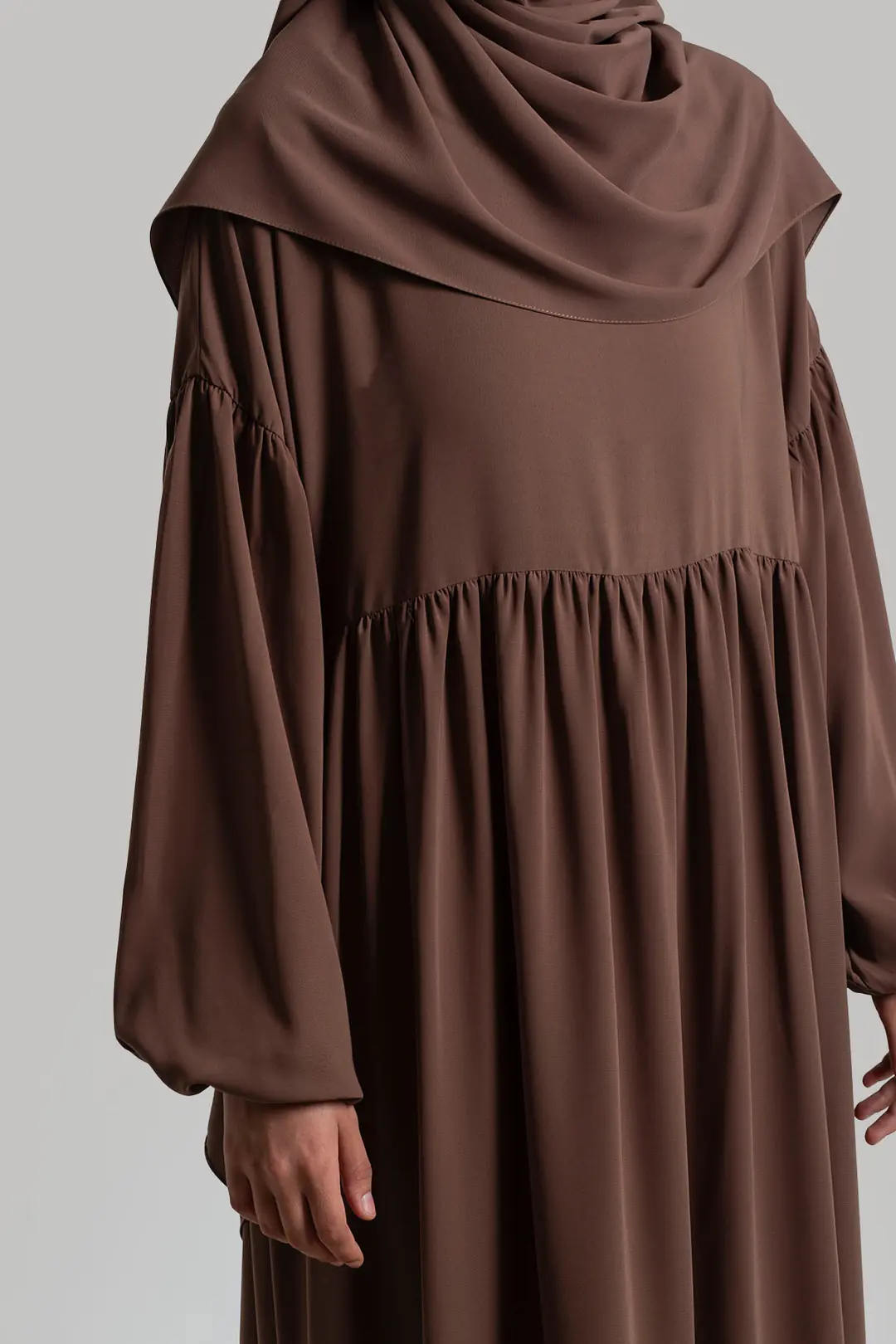 Hijab Dress/Abayas Light Brown 6