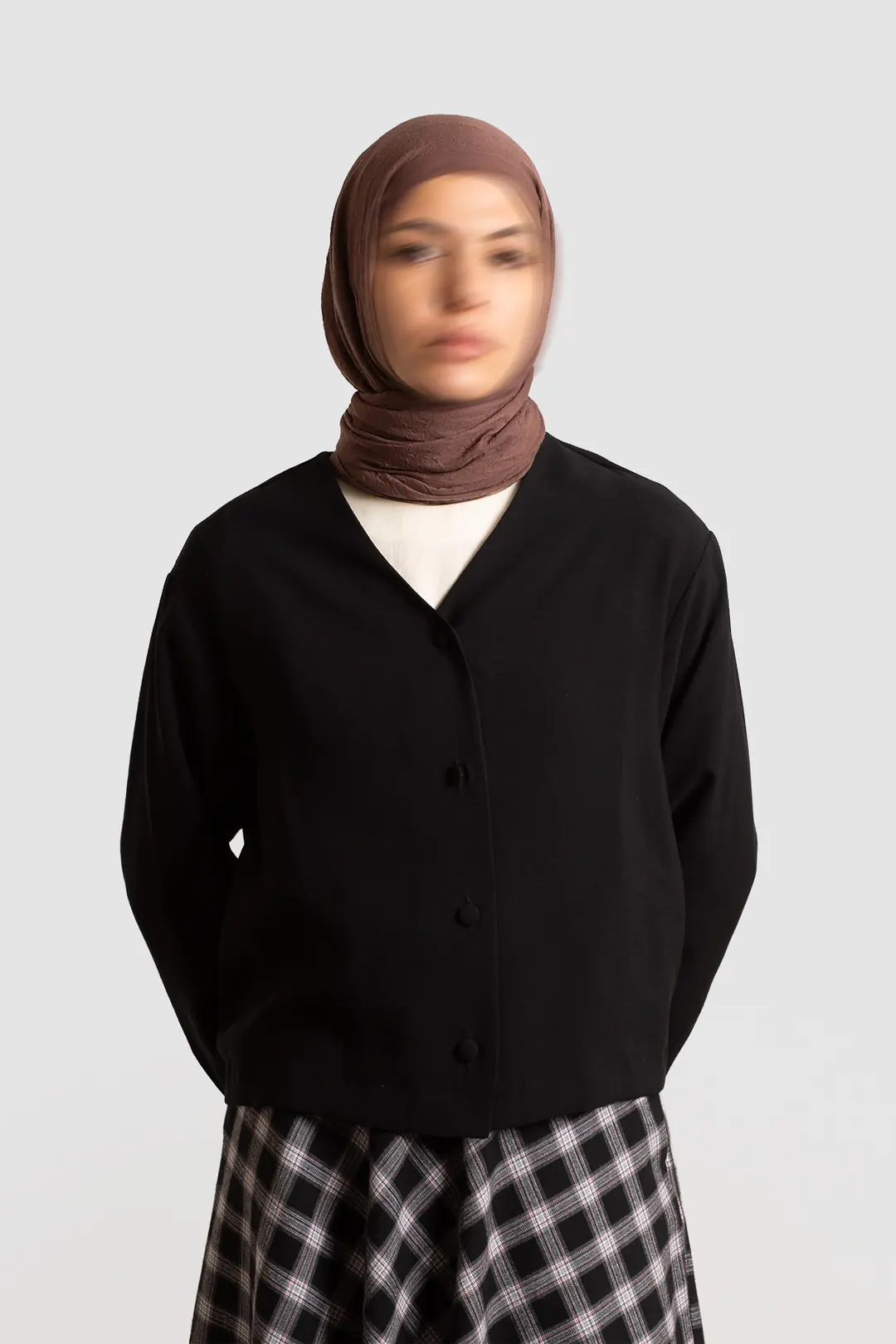 Modal Button-Down Jacket, Black 7