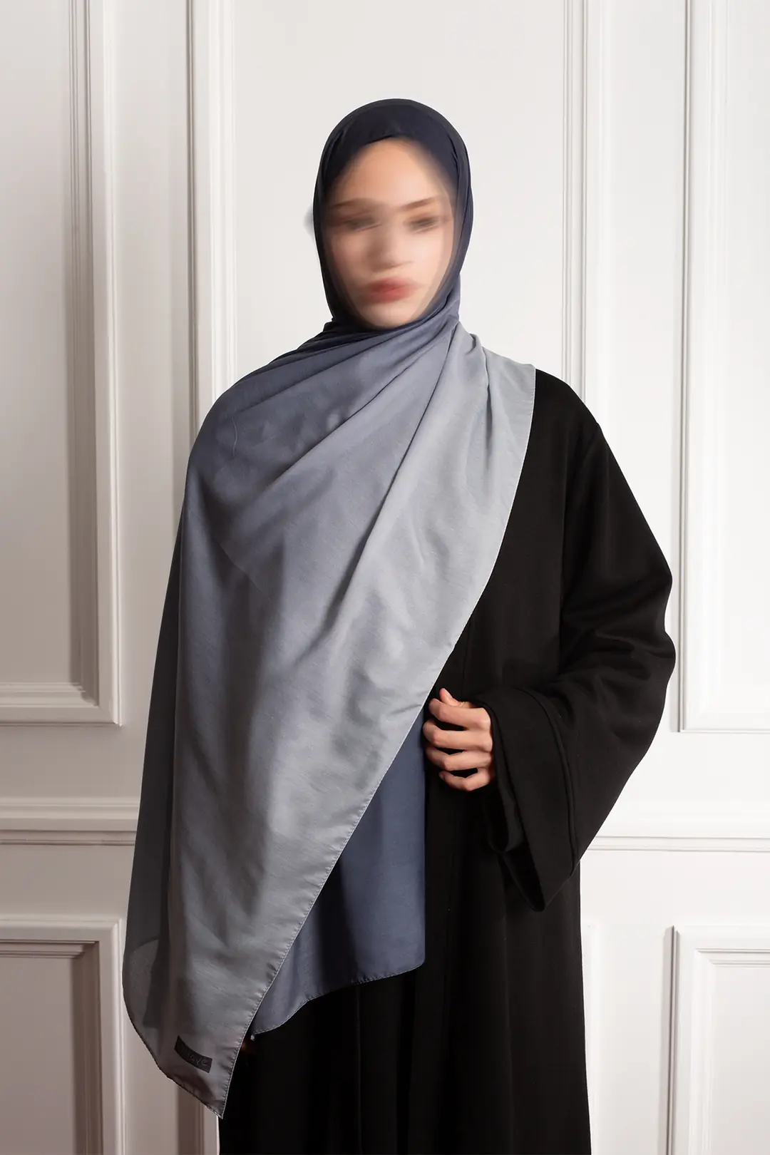 Degrade Soft Şal Lacivert 6