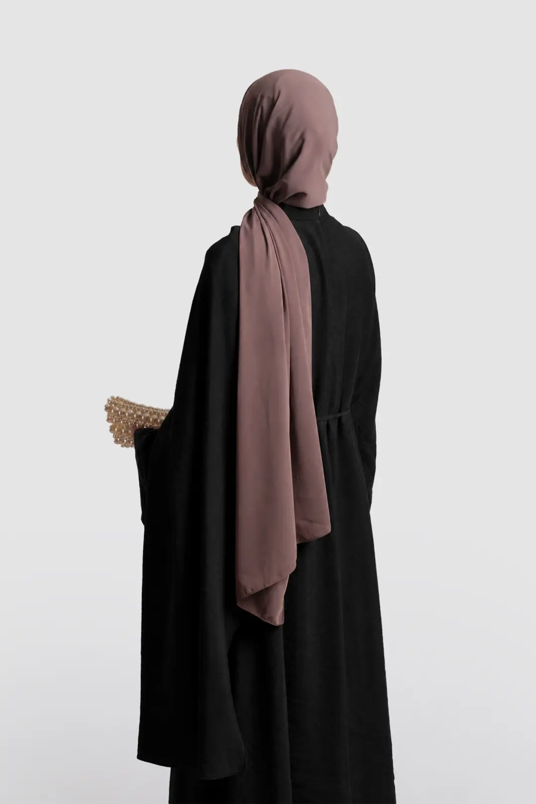 Tak Çıkar Pelerinli Abaya Siyah 8