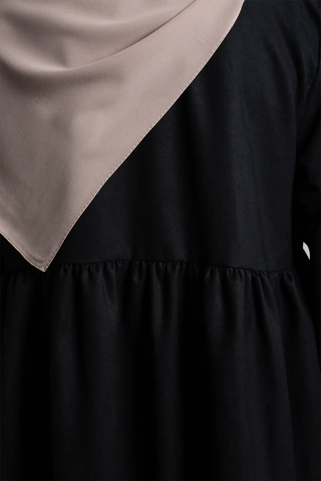 Suede Dress Abaya Black 3
